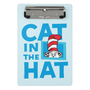 Minicarpeta De Pinza Dr. Seuss   Gato en el logotipo del Gorra