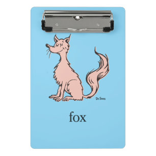 Minicarpeta De Pinza Dr. Seuss   Zorro Rosa