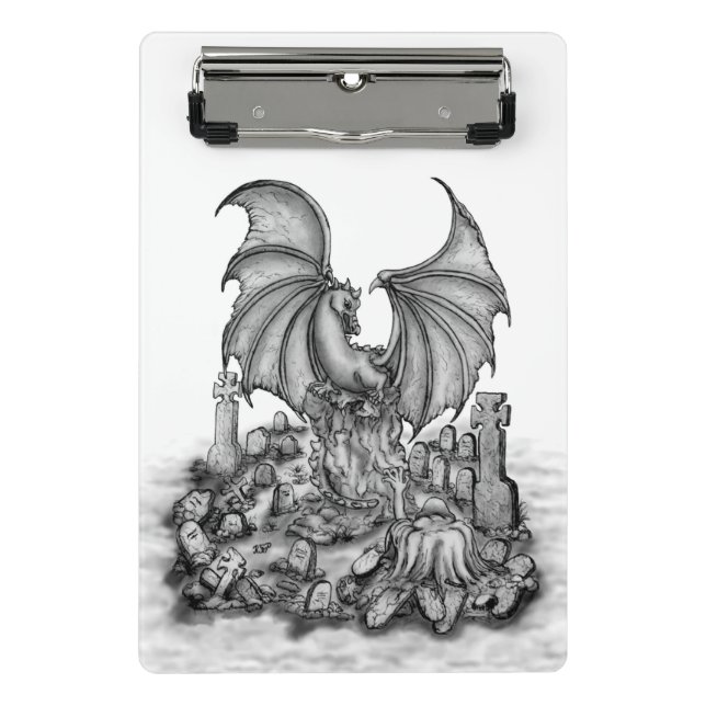 Minicarpeta De Pinza Dragón con zombi (Anverso)
