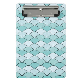 Minicarpeta De Pinza Dragon Scales, Fans, Waves, Seigaiha, Blue