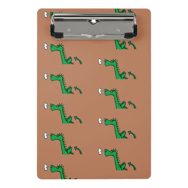 Minicarpeta De Pinza Dragón verde respiratorio al aire (Anverso)