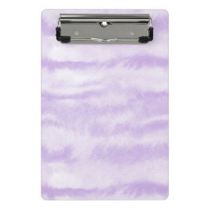 Minicarpeta De Pinza Efecto de acuarela de Tie-Dye de lavanda pastel