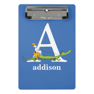 Minicarpeta De Pinza El ABC de Dr. Seuss: Letra A - Blanco   Agrega tu 