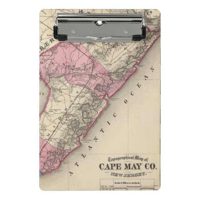 Minicarpeta De Pinza El condado de Cape May, NJ (Anverso)