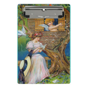 Minicarpeta De Pinza EL DÍA DE SAN VALENTÍN ~ obra de arte vintage ~