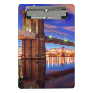 Minicarpeta De Pinza El East River, puente de Brooklyn, Manhattan