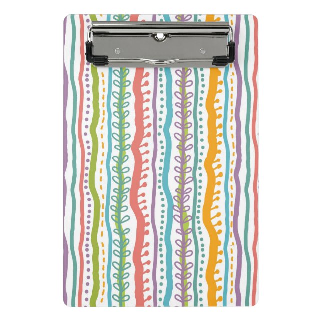 Minicarpeta De Pinza El extracto raya el modelo vertical (Anverso)