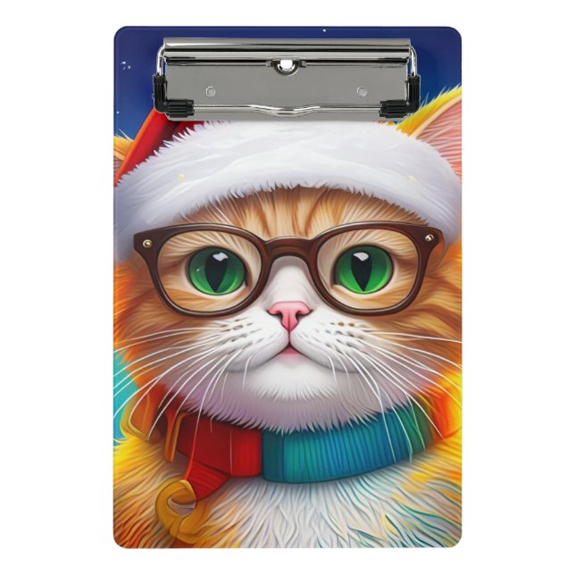 Minicarpeta De Pinza El gato Navidad Santa Claus-68265 (Anverso)