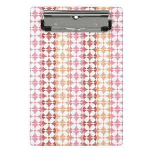 Minicarpeta De Pinza El ikat rojo geométrico raya el modelo