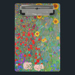 Minicarpeta De Pinza El jardín de la granja Gustav Klimt con girasoles<br><div class="desc">Jardín de Granjas de Gustav Klimt con Sunflowers Mini Portapapeles.</div>
