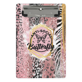 Minicarpeta De Pinza El miniportapapeles anti-mariposa social