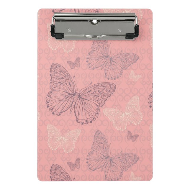 Minicarpeta De Pinza El rosa de la mariposa (Anverso)