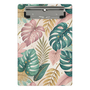 Minicarpeta De Pinza Elegant Tropical Monsteras Boho