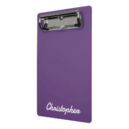 Minicarpeta De Pinza Elegante Color Sólido Único Minimalista