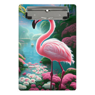 Minicarpeta De Pinza Elegante Flamingo Tropical-70852