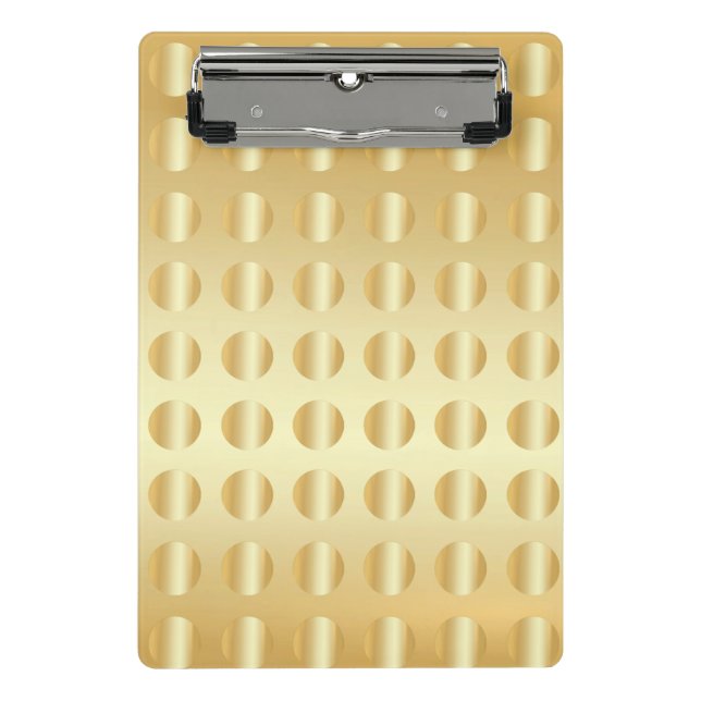 Minicarpeta De Pinza Elegante Plantilla Glamorosa Moderna Faux Gold (Anverso)