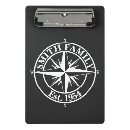 Minicarpeta De Pinza Emblema personalizable de monograma de estrella de