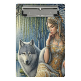 Minicarpeta De Pinza Encantamiento de la luna en el bosque místico