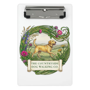 Minicarpeta De Pinza Entrenador de Caminante de Perro Labrador