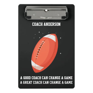 Minicarpeta De Pinza Entrenador de Fútbol Americano