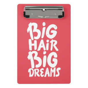 Minicarpeta De Pinza Es sueños grandes del pelo grande