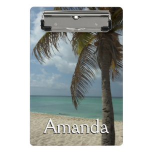 Minicarpeta De Pinza Escena Natural Hermosa de la Playa Arubana