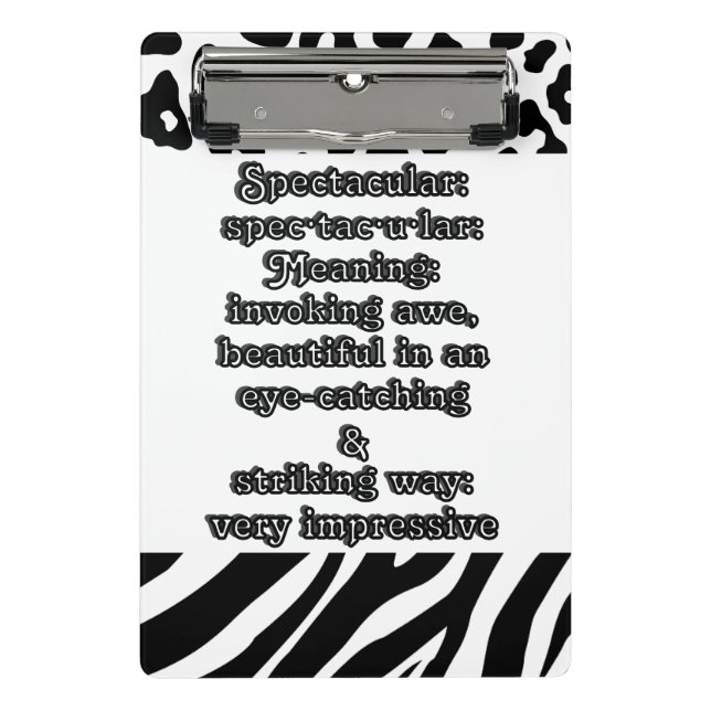 Minicarpeta De Pinza Espectacular: especificación de definición・tac・u・l (Anverso)