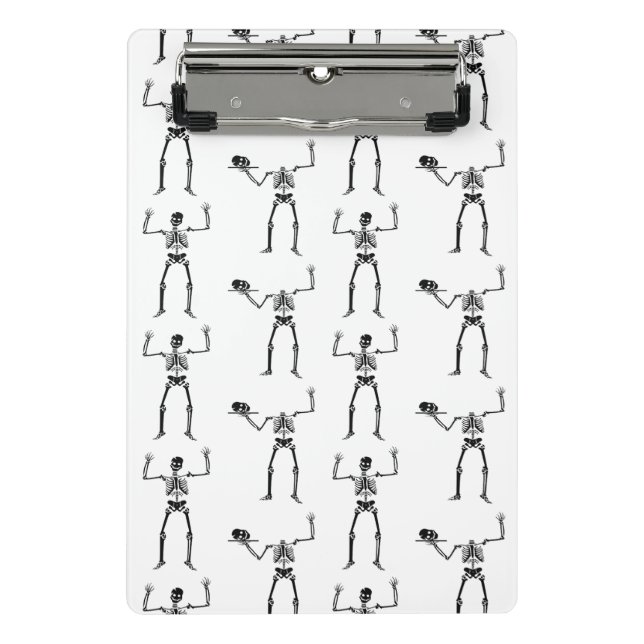 Minicarpeta De Pinza Esqueletos De Halloween, Truco O Tratamiento, Boo (Anverso)