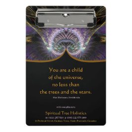 Minicarpeta De Pinza Estacionamiento holístico del árbol espiritual