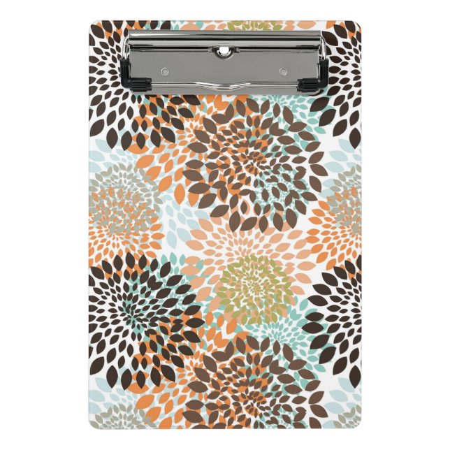 Minicarpeta De Pinza Estampado de flores 11 (Anverso)