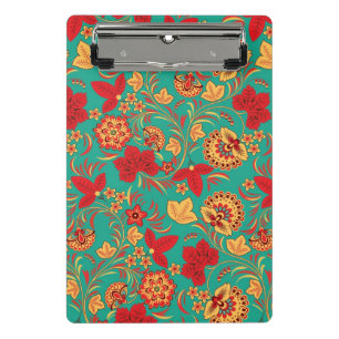 Minicarpeta De Pinza Estampado de flores 2