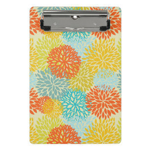 Minicarpeta De Pinza Estampado de flores 3