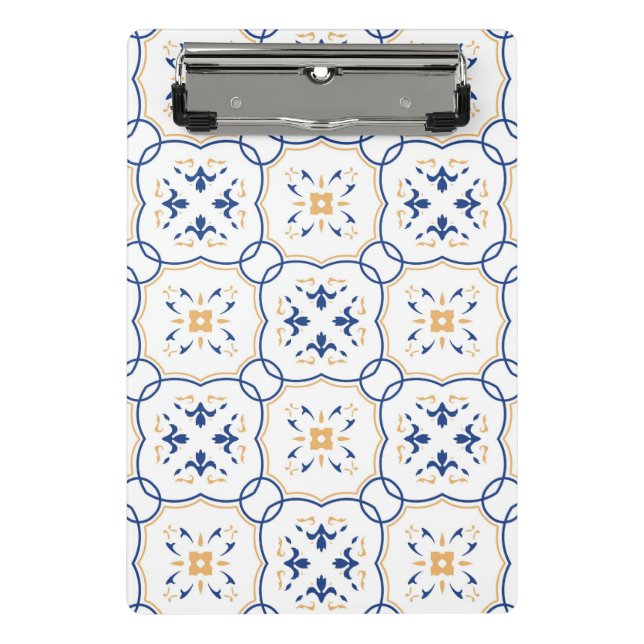 Minicarpeta De Pinza Estampado de flores 5 (Anverso)