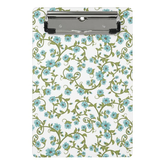 Minicarpeta De Pinza Estampado de flores 6 (Anverso)