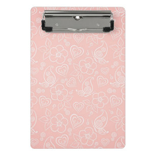 Minicarpeta De Pinza Estampado de flores decorativo