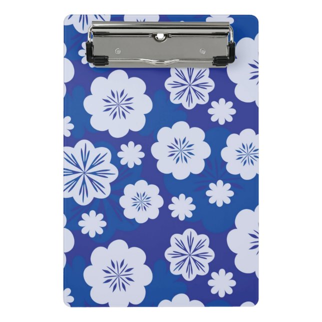 Minicarpeta De Pinza estampado de plores (Anverso)