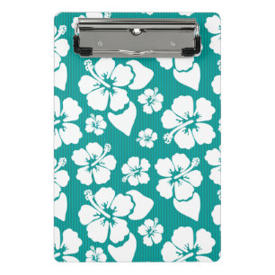 Minicarpeta De Pinza Estampado de plores hawaiano del hibisco