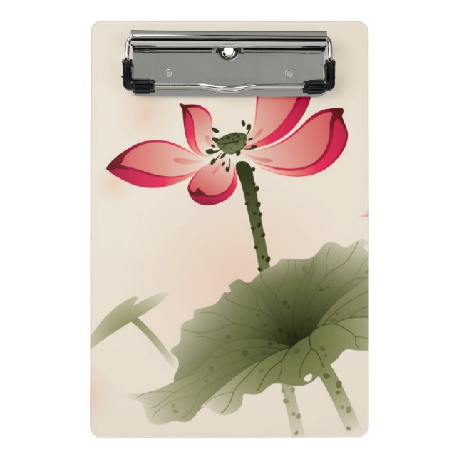 Minicarpeta De Pinza Estilo oriental Lotus (Anverso)
