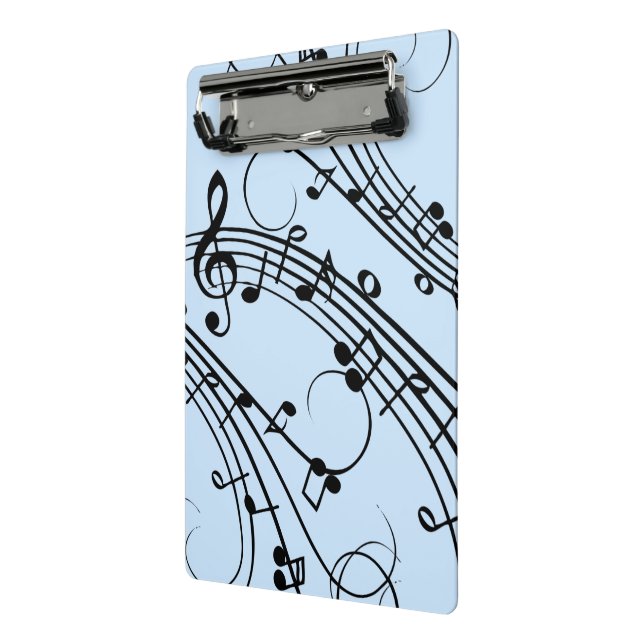 Minicarpeta De Pinza Fancy Music Notes Blue (Angulado 2)