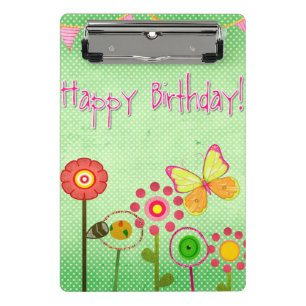 Minicarpeta De Pinza Feliz cumpleaños