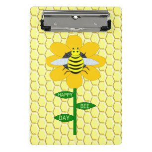 Minicarpeta De Pinza Feliz Día de las Abejas Cumpleaños Bumblebee
