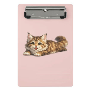 Minicarpeta De Pinza Feliz diseño de vibraciones positivas de gato Main