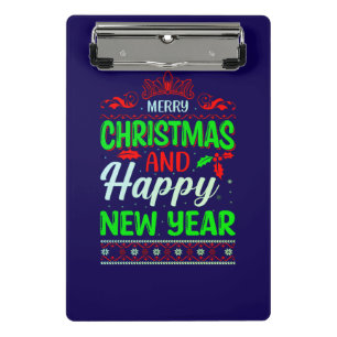 Minicarpeta De Pinza Feliz Navidad Y Feliz Año Nuevo-61064
