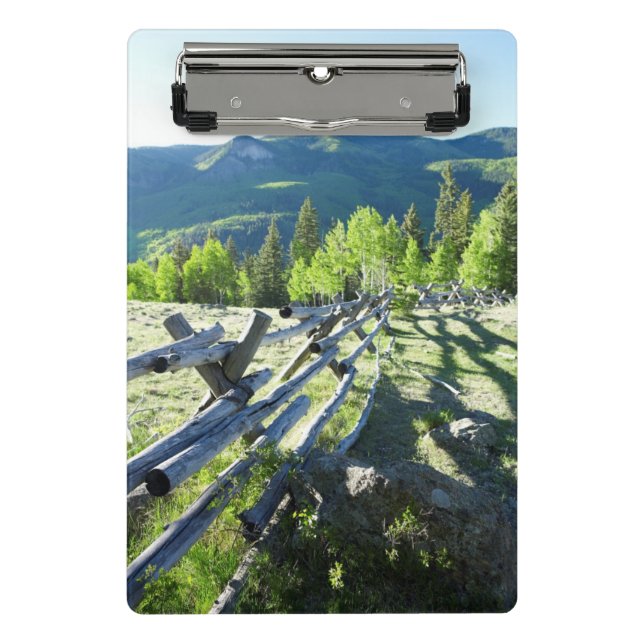 Minicarpeta De Pinza Fenceline de madera (Anverso)