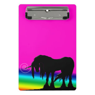 Minicarpeta De Pinza Fiesta de unicornio arcoiris