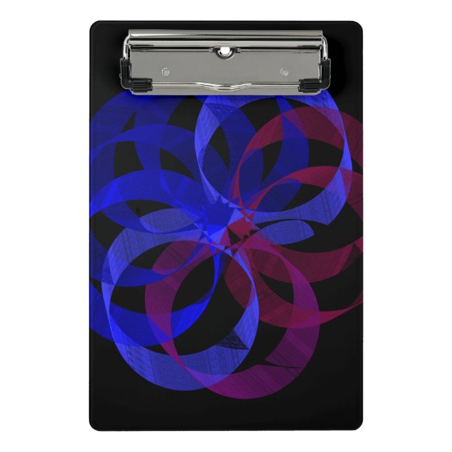 Minicarpeta De Pinza Figura 8 Geométrica  (Anverso)