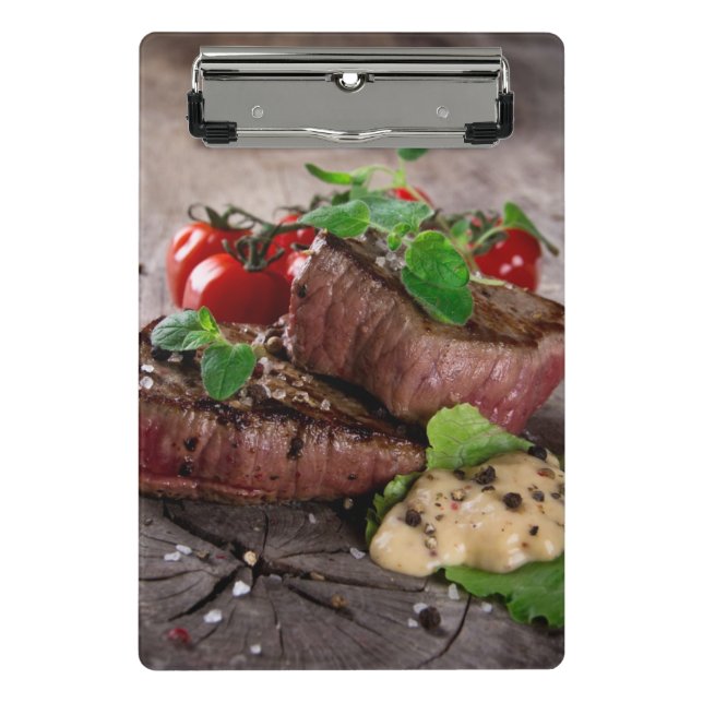 Minicarpeta De Pinza Filetes asados a la parrilla del Bbq con las (Anverso)