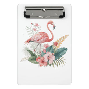 Minicarpeta De Pinza Flamenco Con Flores