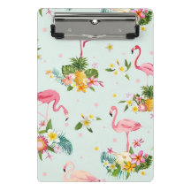 Flamenco Rosa Tropical y Cuaderno Escolar con Patr