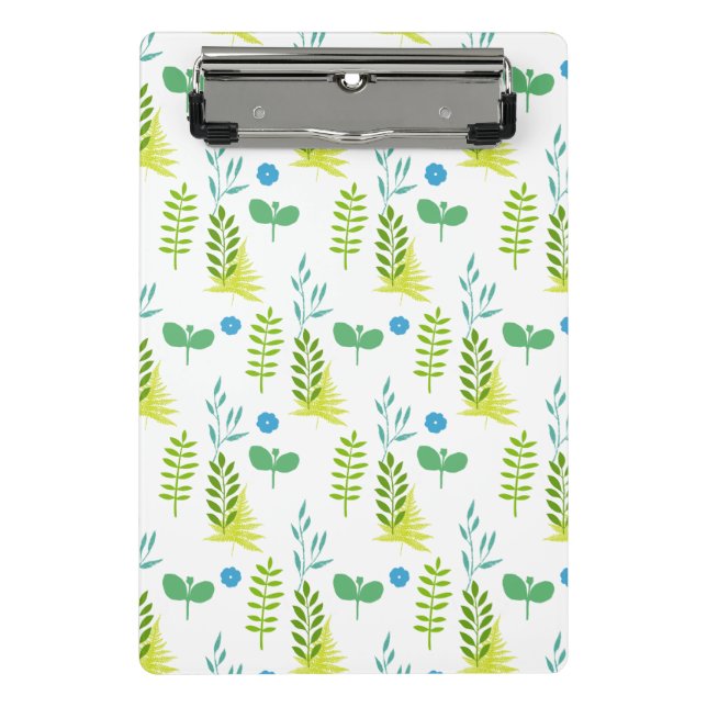 Minicarpeta De Pinza Flor azul (Anverso)